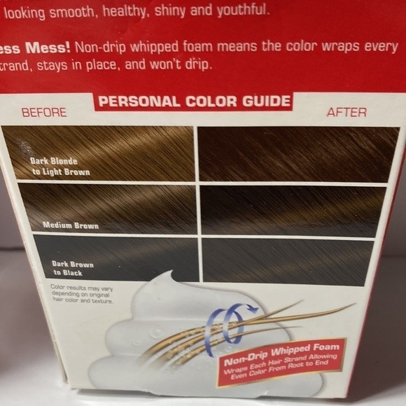 Samy Fat Foam Hair Color G5 Medium Golden Brown 2 Boxes Discontinued - Picture 9 of 14